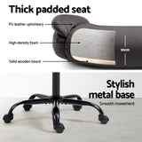 NNEDSZ Artiss Executive Office Chair Mid Back Ash Black