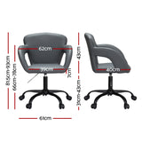 NNEDSZ Artiss Office Chair Mid Back Grey
