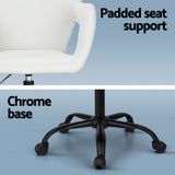 NNEDSZ Artiss Office Chair Mid Back White