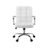 NNEDSZ Artiss Office Chair Seat PU Work Computer Desk Chairs