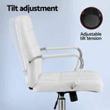 NNEDSZ Artiss Office Chair Seat PU Work Computer Desk Chairs