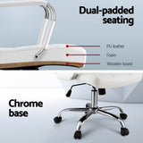 NNEDSZ Artiss Office Chair Seat PU Work Computer Desk Chairs