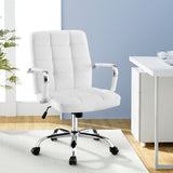 NNEDSZ Artiss Office Chair Seat PU Work Computer Desk Chairs