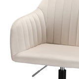 NNEDSZ Artiss Office Chair Velvet Seat Cream