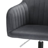 NNEDSZ Artiss Office Chair Velvet Seat Dark Grey