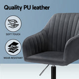 NNEDSZ Artiss Office Chair Velvet Seat Dark Grey