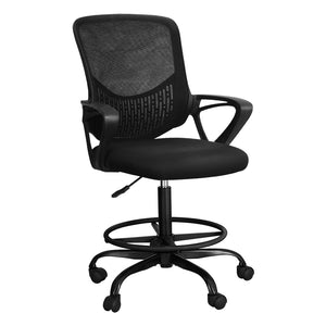 NNEDSZ Office Chair Drafting Stool Computer Standing Desk Mesh Chairs Black