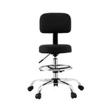 NNEDSZ Artiss Office Chair Drafting Computer Standing Desk Chairs Ergonomic PU Black