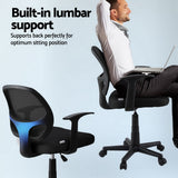 NNEDSZ Artiss Mesh Office Chair Computer Gaming Desk Chairs Work Study Mid Back Black