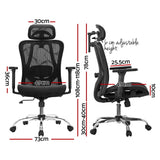 NNEDSZ Artiss Ergonomic Office Chair Recline Black