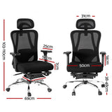 NNEDSZ Artiss Ergonomic Mesh Office Chair Black