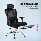NNEDSZ Artiss Ergonomic Mesh Office Chair Black