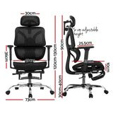 NNEDSZ Ergonomic Office Chair Footrest Black