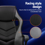 NNEDSZ Artiss Gaming Office Chair Computer Chairs Grey