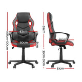 NNEDSZ Artiss Gaming Office Chair Computer Chairs Red