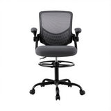 NNEDSZ Artiss Office Chair Drafting Chairs Stool Computer Desk Studios Mesh Grey