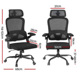 NNEDSZ Artiss Ergonomic Office Chair Mesh Chairs Black