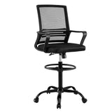 NNEDSZ Artiss Office Chair Drafting Chairs Stool Computer Desk Studios Mesh Black