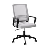 NNEDSZ Artiss Mesh Office Chair Computer Gaming Desk Chairs Work Study Mid Back Grey