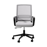 NNEDSZ Artiss Mesh Office Chair Computer Gaming Desk Chairs Work Study Mid Back Grey
