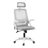 NNEDSZ Artiss Ergonomic Office Chair Computer Desk Chairs Headrest Adjustable Grey