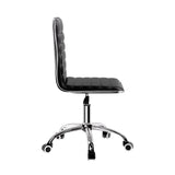NNEDSZ Office Chair Conference Chairs PU Leather Low Back Black