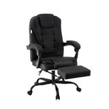 NNEDSZ Artiss Office Chair Executive Fabric Seat Racing Computer Desk Chairs Footrest