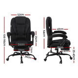 NNEDSZ Artiss Office Chair Executive Fabric Seat Racing Computer Desk Chairs Footrest
