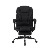 NNEDSZ Artiss Office Chair Executive Fabric Seat Racing Computer Desk Chairs Footrest