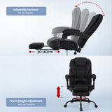 NNEDSZ Artiss Office Chair Executive Fabric Seat Racing Computer Desk Chairs Footrest