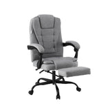 NNEDSZ Artiss Office Chair Executive Fabric Seat Racing Computer Desk Chairs Footrest