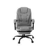 NNEDSZ Artiss Office Chair Executive Fabric Seat Racing Computer Desk Chairs Footrest