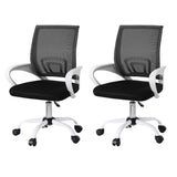NNEDSZ Artiss 2x Office Chair Mesh Computer Gaming Desk Chairs Work Study Mid Back