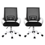 NNEDSZ Artiss 2x Office Chair Mesh Computer Gaming Desk Chairs Work Study Mid Back