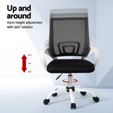 NNEDSZ Artiss 2x Office Chair Mesh Computer Gaming Desk Chairs Work Study Mid Back