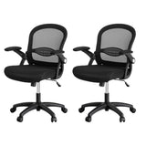 NNEDSZ Artiss 2x Mesh Office Chair Computer Gaming Desk Chairs Work Study Mid Back