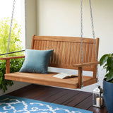 NNEDSZ Gardeon Porch Swing Chair With Chain Outdoor Furniture Wooden Bench 2 Seater