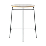 NNEDSZ Outdoor Bar Table Wicker Dining Bistro Patio Balcony Glass Table Steel