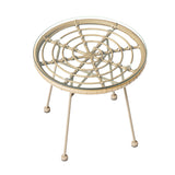NNEDSZ 3PC Outdoor Bistro Set Patio Furniture Rope Setting Chairs Table Beige