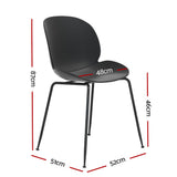 NNEDSZ 4PC Outdoor Dining Chairs Lounge Chair Patio Garden Furniture Black