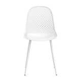 NNEDSZ Gardeon 4PC Outdoor Dining Chairs PP Lounge Chair Patio Garden Furniture White