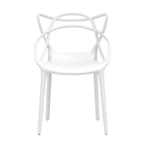 NNEDSZ 4PC Outdoor Dining Chairs PP Portable Stackable Chair Patio Furniture White