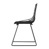 NNEDSZ 2PC Outdoor Dining Chairs Steel Lounge Chair Patio Garden Furniture