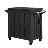 NNEDSZ Outdoor Storage Cabinet Box 80L Ice Bucket Cooler Rolling Serving Cart Kitchen Trolley