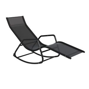 NNEDSZ Sun Lounge Rocking Chair Outdoor Lounger Patio Furniture Pool Garden
