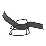 NNEDSZ Sun Lounge Rocking Chair Outdoor Lounger Patio Furniture Pool Garden