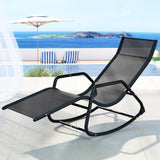 NNEDSZ Sun Lounge Rocking Chair Outdoor Lounger Patio Furniture Pool Garden