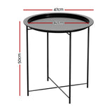 NNEDSZ Coffee Side Table Steel Outdoor Furniture Indoor Desk Patio Garden