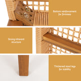 NNEDSZ Gardeon Outdoor Garden Bench Seat Dining Acacia Wood 2-Seater Patio Furniture