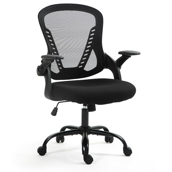 NNEMB Ergonomic Office Desk Chair, Coolmesh Fabric, Adjustable Recline, Black Mesh/Black Frame